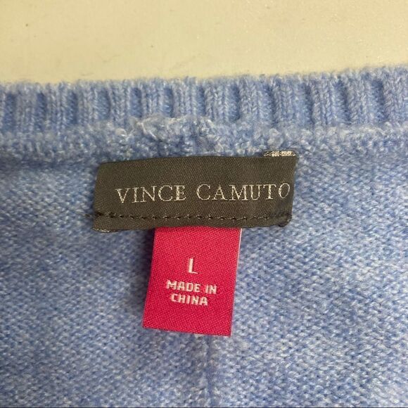 VINCE CAMUTO‎ Women’s Sweater, Marine Blue Size Large Oversized - Picture 10 of 13